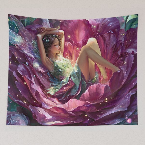 Item preview, Dreamy Fairy Resting In Bloom designed and sold by Storybook Botanica.