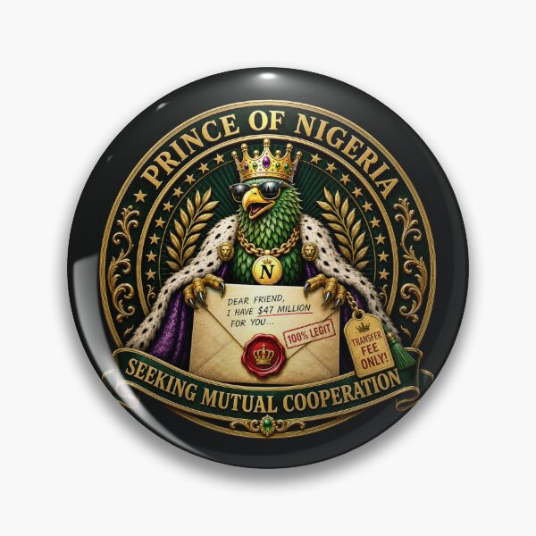 Item preview, The Prince of Nigeria — Seeking Mutual Cooperation designed and sold by Sanctum Icons.