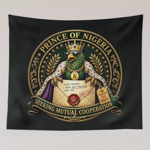 Item preview, The Prince of Nigeria — Seeking Mutual Cooperation designed and sold by Sanctum Icons.