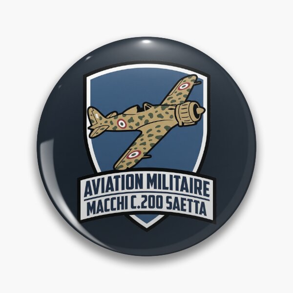 Item preview, Macchi C.200 Saetta Italian Fighter WW2 Aviation Shield Art designed and sold by KiwiRider.