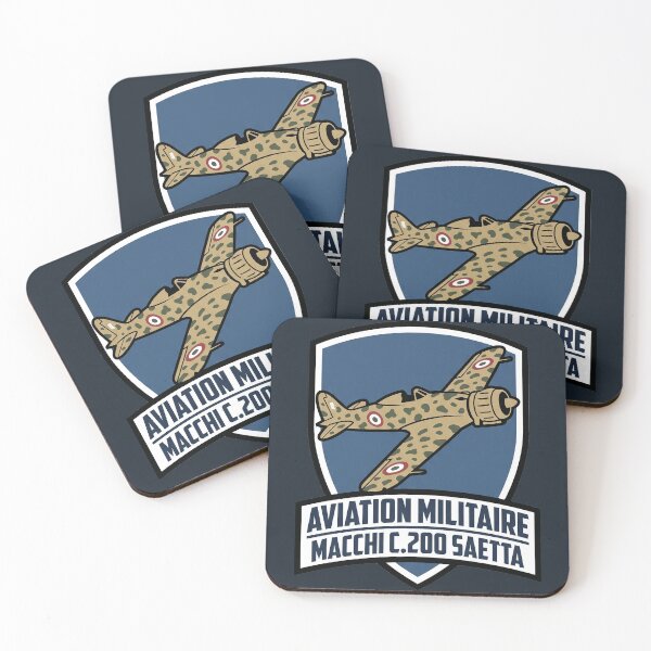 Item preview, Macchi C.200 Saetta Italian Fighter WW2 Aviation Shield Art designed and sold by KiwiRider.