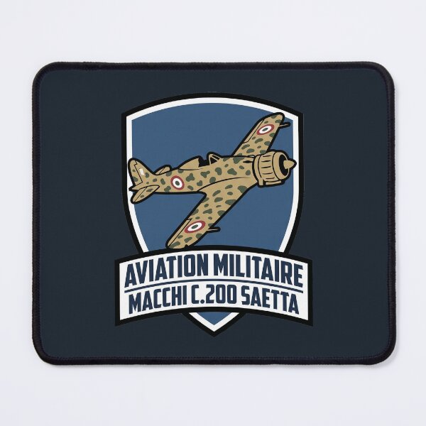 Item preview, Macchi C.200 Saetta Italian Fighter WW2 Aviation Shield Art designed and sold by KiwiRider.