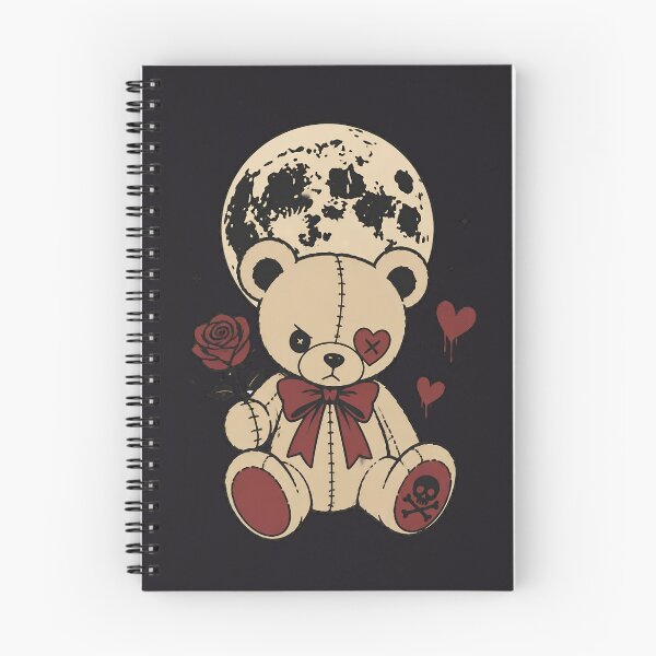 Item preview, Cute Gothic Teddy Bear Under a Full Moon designed and sold by MusesWhispers.