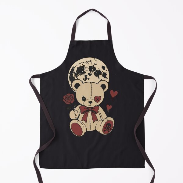 Item preview, Cute Gothic Teddy Bear Under a Full Moon designed and sold by MusesWhispers.