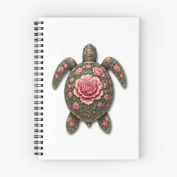Item preview, Flower Sea Turtle | Ocean Flower Bloom Art Collection designed and sold by Zaru Art Studio.