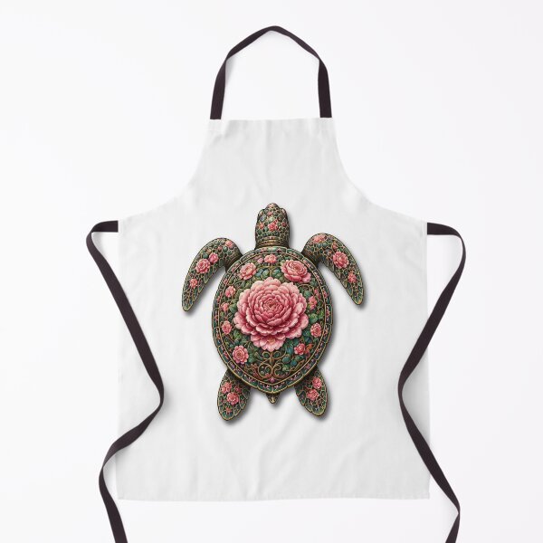 Item preview, Flower Sea Turtle | Ocean Flower Bloom Art Collection designed and sold by Zaru Art Studio.