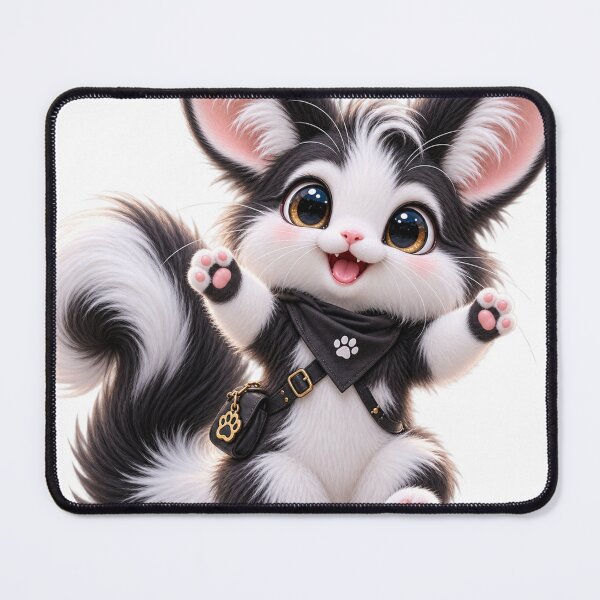 Item preview, Cosmic Paws | Cute Black & White Fantasy Creature designed and sold by Zosera.