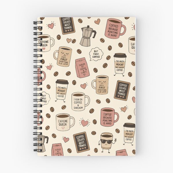 Item preview, Coffee Lover Caffeine Queen Funny Coffee Humor Pattern Graphic Tee designed and sold by TM DESIGNS AND MORE.