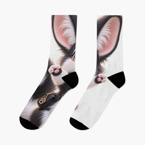 Item preview, Cosmic Paws | Cute Black & White Fantasy Creature designed and sold by Zosera.