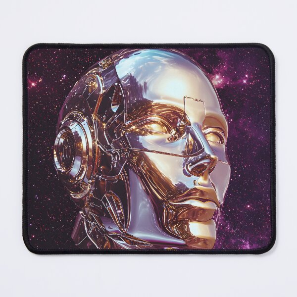 Item preview, 3d Render Of Chrome Android Face, Warm designed and sold by Checho30.