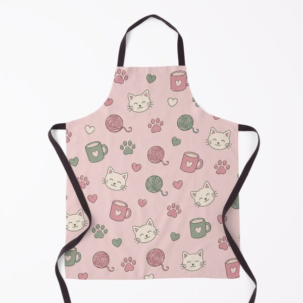 Item preview, Cat Mom Yarn Coffee Paw Print Cute Cozy Pattern Graphic Tee designed and sold by TM DESIGNS AND MORE.