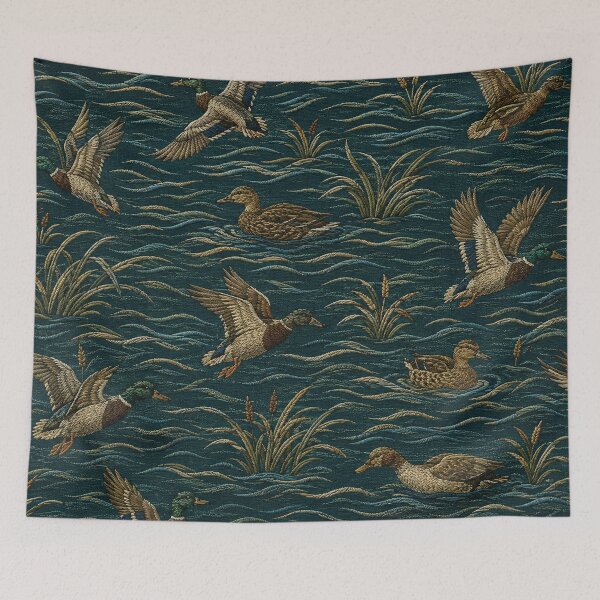 Item preview, Vintage Mallard Duck Hunting Pattern designed and sold by TammyHunterArt.