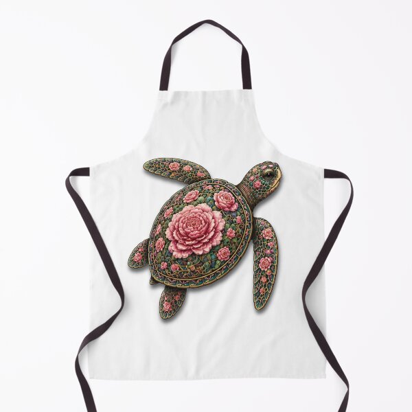 Item preview, Swimming Flower Sea Turtle | Ocean Flower Bloom Art Collection designed and sold by Zaru Art Studio.