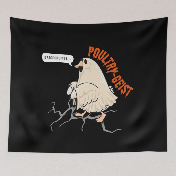 Item preview, Poultry-Geist Funny Chicken Ghost Pun designed and sold by pulse_retail.