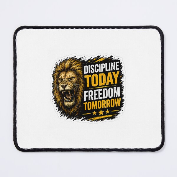 Item preview, Discipline Today Freedom Tomorrow Motivational Sticker designed and sold by Hustlingminds.