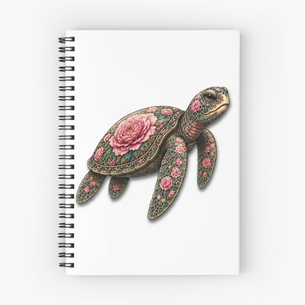Item preview, Flower Shell Turtle | Ocean Flower Bloom Art Collection designed and sold by Zaru Art Studio.