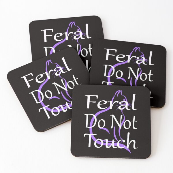 Item preview, Introvert Feral Do Not Touch Cat designed and sold by Atteestude.