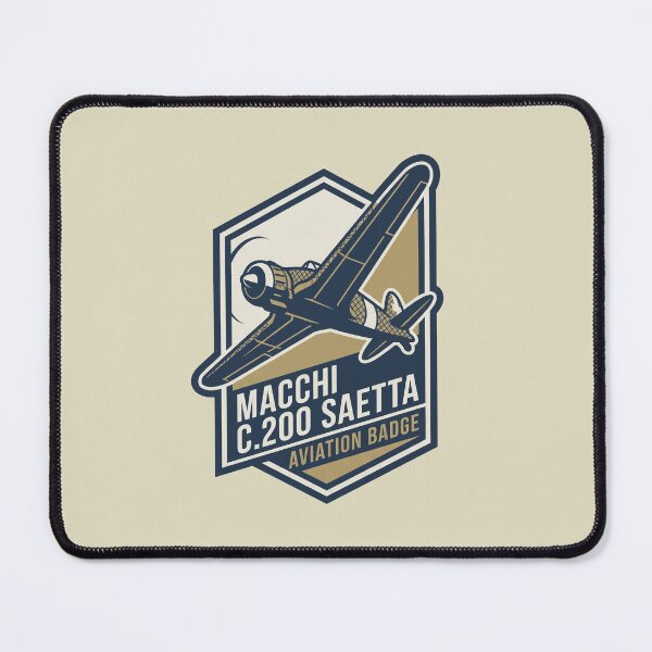 Item preview, Macchi C.200 Saetta Italian Fighter Aviation Badge Art designed and sold by KiwiRider.