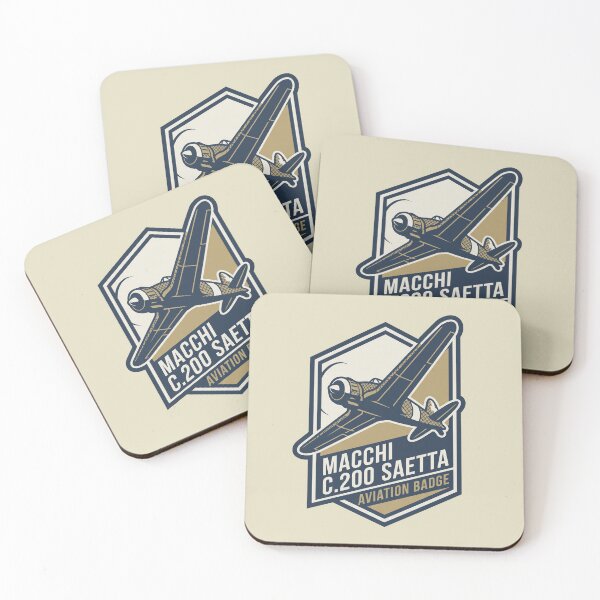 Item preview, Macchi C.200 Saetta Italian Fighter Aviation Badge Art designed and sold by KiwiRider.