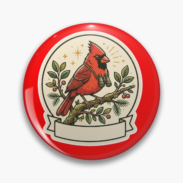 Item preview, Northern Cardinal Birdwatching – Red Alert Cardinal Spotted designed and sold by JenniferMoren.