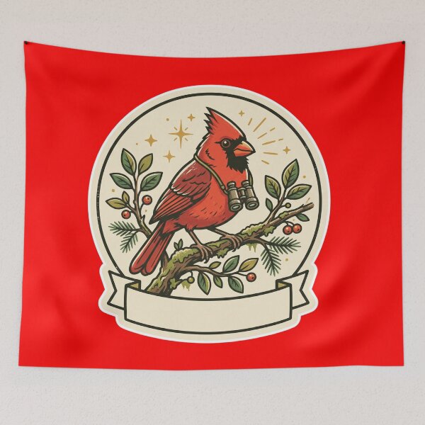 Item preview, Northern Cardinal Birdwatching – Red Alert Cardinal Spotted designed and sold by JenniferMoren.
