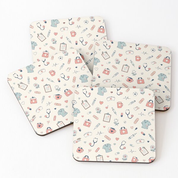 Item preview, Nurse Stethoscope Scrubs Medical Care Pattern Graphic Tee designed and sold by TM DESIGNS AND MORE.