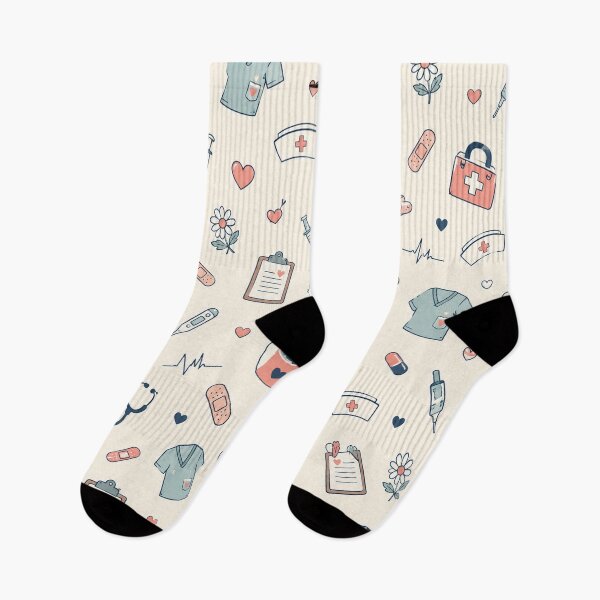 Item preview, Nurse Stethoscope Scrubs Medical Care Pattern Graphic Tee designed and sold by TM DESIGNS AND MORE.