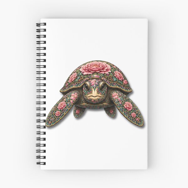 Item preview, Floral Turtle | Ocean Flower Bloom Art Collection designed and sold by Zaru Art Studio.