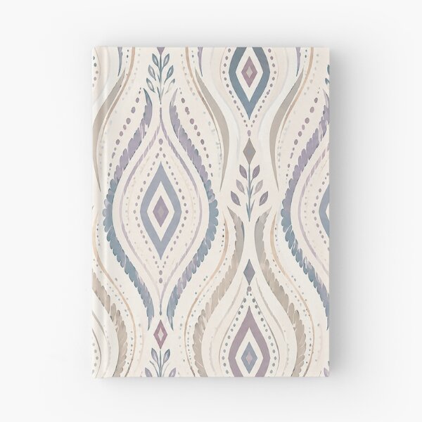 Item preview, Soft Pastel Boho Geometric Ikat Pattern – Elegant Neutral Tribal Teardrop Motif with Dusty Blue, Lavender and Beige Ornamental Design designed and sold by Gold Turtle  Lina.