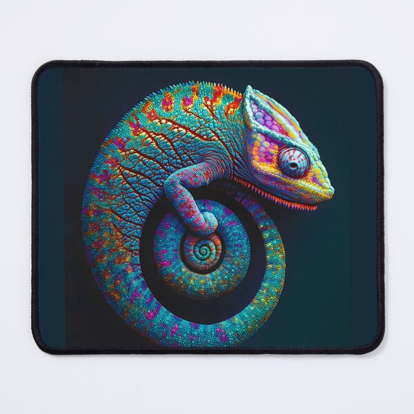 Item preview, 3d Render Of Colorful Chameleon, Vibrant Multicolor Holographic designed and sold by Checho30.