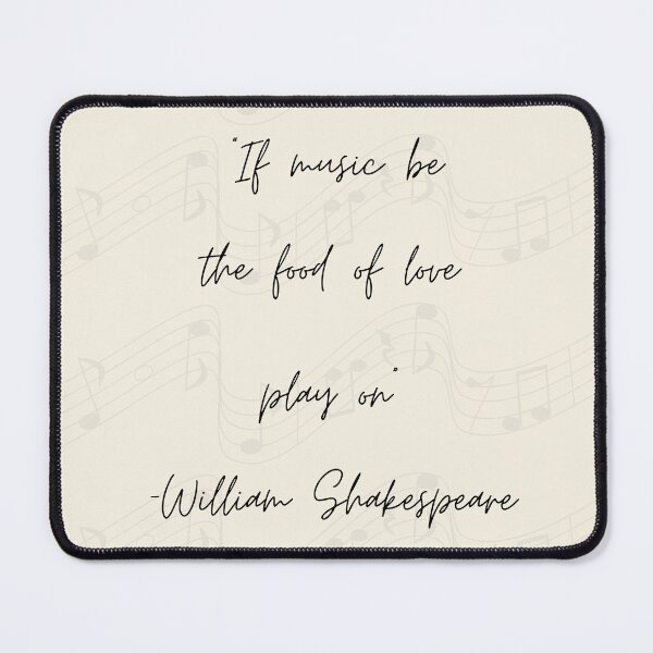 Item preview, "If music be the food of love play on" - William Shakespeare designed and sold by foxgloveart357.