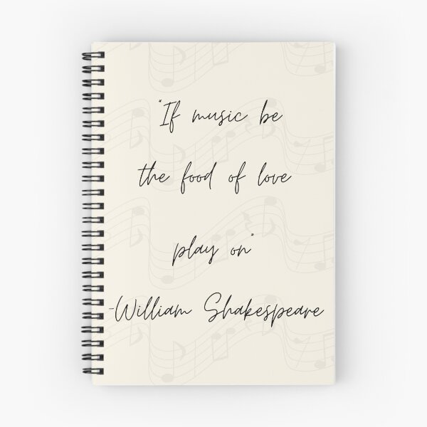Item preview, "If music be the food of love play on" - William Shakespeare designed and sold by foxgloveart357.