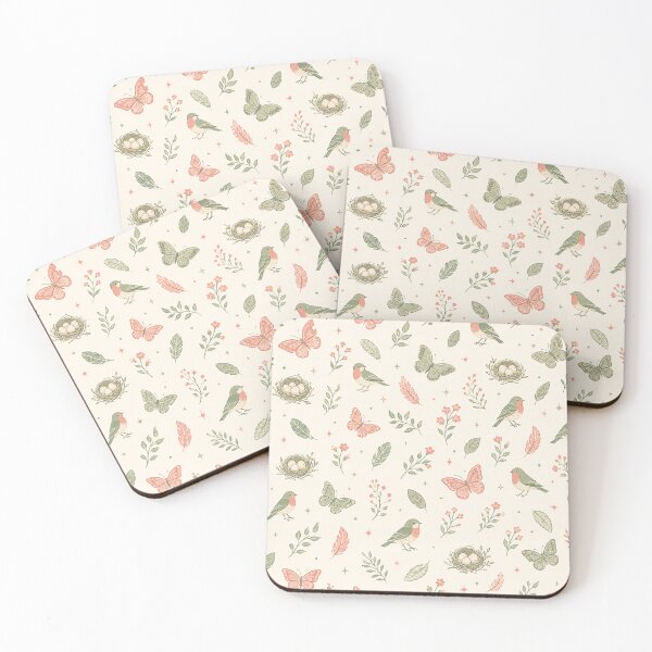Item preview, Bird Butterfly Wildflower Nature Botanical Pattern Graphic Tee designed and sold by TM DESIGNS AND MORE.