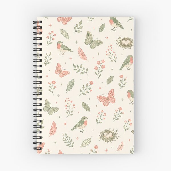 Item preview, Bird Butterfly Wildflower Nature Botanical Pattern Graphic Tee designed and sold by TM DESIGNS AND MORE.