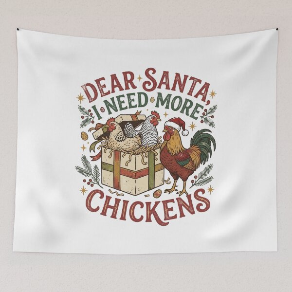 Item preview, Dear Santa I Need More Chickens Funny Backyard Poultry Farmer Christmas designed and sold by raedattia.