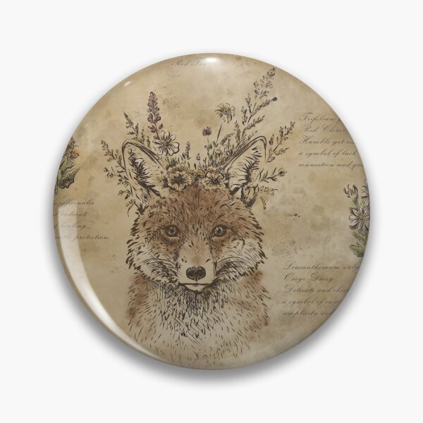 Item preview, Vintage Botanical Fox Illustration designed and sold by KristyUnicorn.