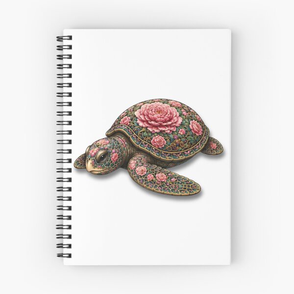 Item preview, Resting Floral Sea Turtle | Ocean Flower Bloom Art Collection designed and sold by Zaru Art Studio.