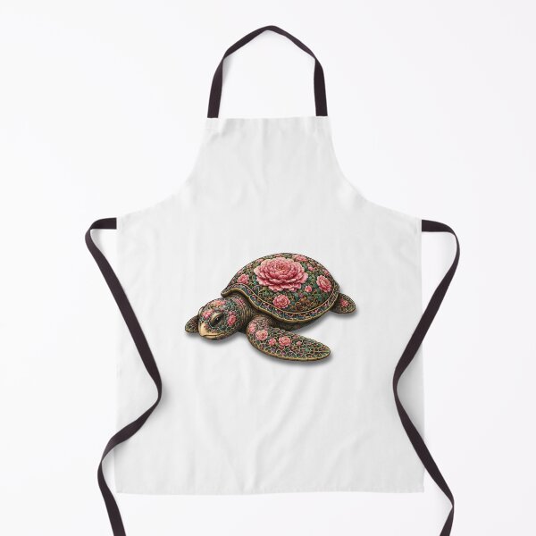 Item preview, Resting Floral Sea Turtle | Ocean Flower Bloom Art Collection designed and sold by Zaru Art Studio.