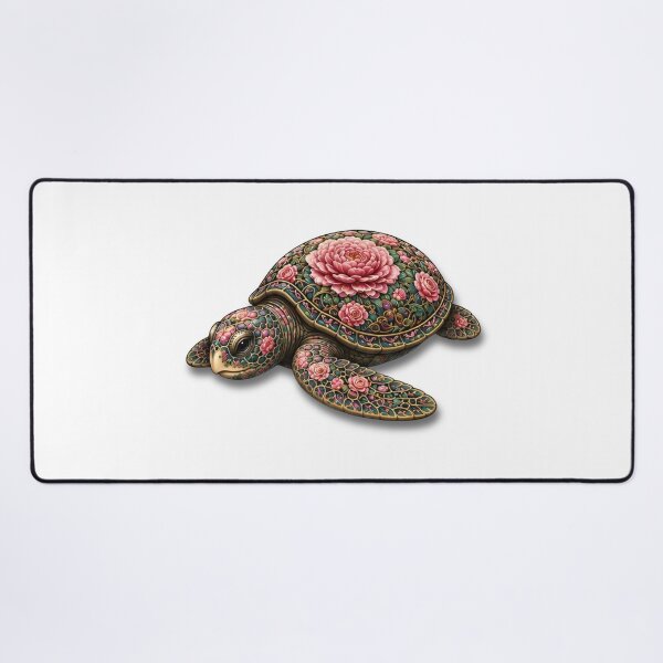 Item preview, Resting Floral Sea Turtle | Ocean Flower Bloom Art Collection designed and sold by Zaru Art Studio.