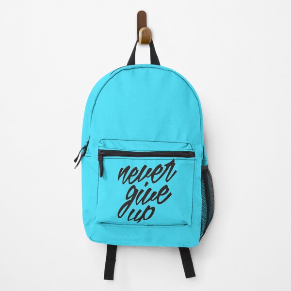 Item preview, Never Give Up Dark Cursive Calligraphy Motivational Sticker designed and sold by Scro-Ciob-Shop.