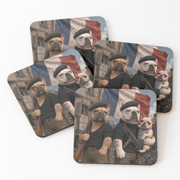 Item preview, French Bulldogs ‘Resistance’ designed and sold by SmARTNiki.