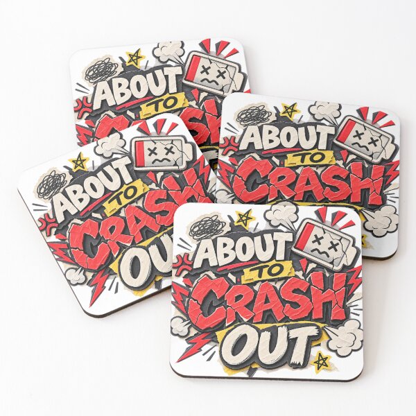 Item preview, About To Crash Out Funny Papercraft Typography designed and sold by Promoffy.