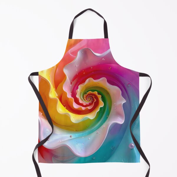 Item preview, Colorful Spiral Swirl in Pink Aqua Yellow designed and sold by Vicky Brago-Mitchell®.