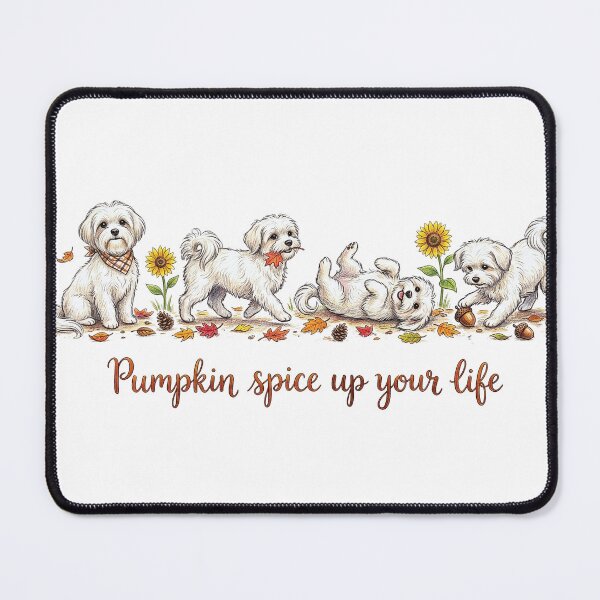 Item preview, Cozy Fall Maltese Dogs designed and sold by Pawsome Picks.