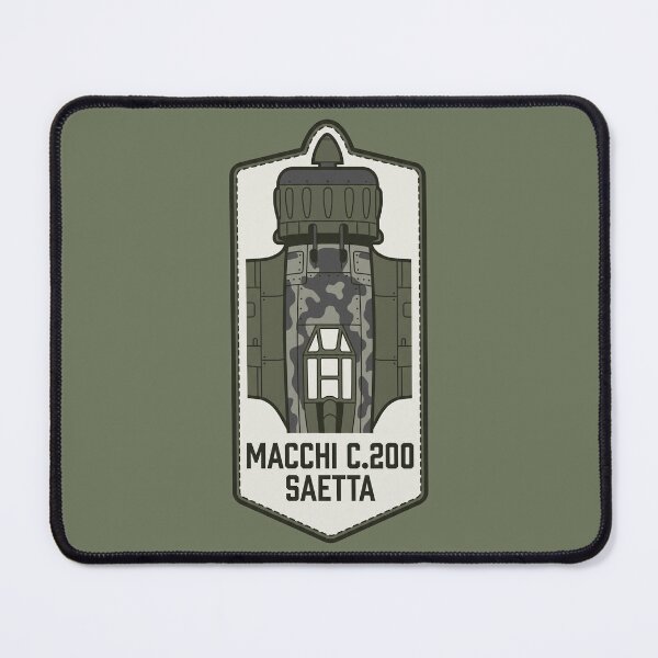 Item preview, Macchi C.200 Saetta Italian Fighter Tactical Patch Art designed and sold by KiwiRider.