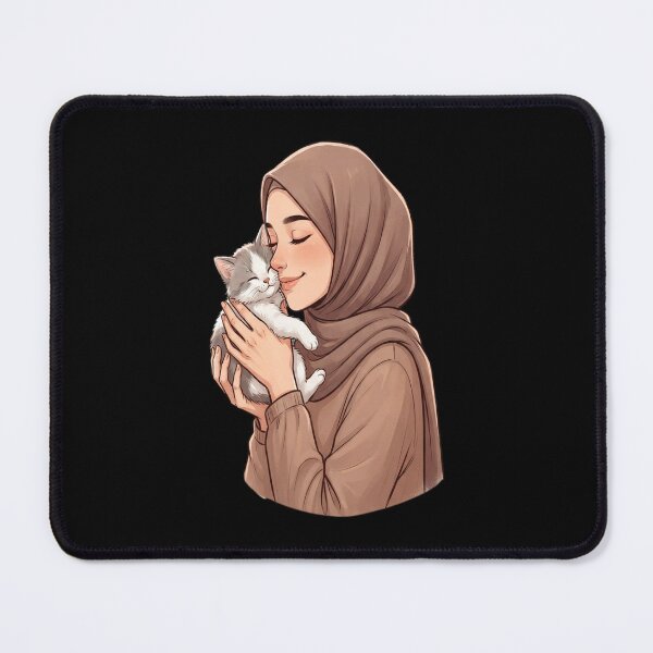 Item preview, HIJABI GIRL WITH CAT designed and sold by vasilestuardk.