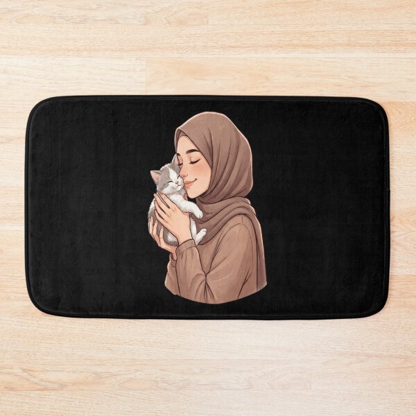 Item preview, HIJABI GIRL WITH CAT designed and sold by vasilestuardk.