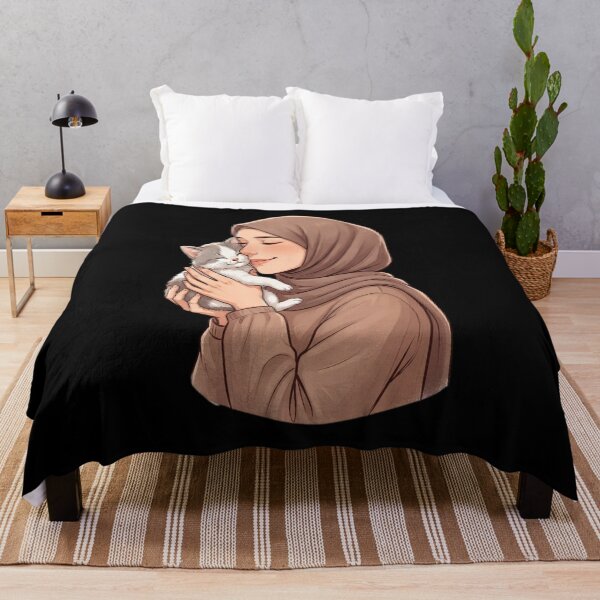 Item preview, HIJABI GIRL WITH CAT designed and sold by vasilestuardk.