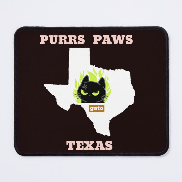 Item preview, Purrs Paws gato Texas designed and sold by JJShirtz.