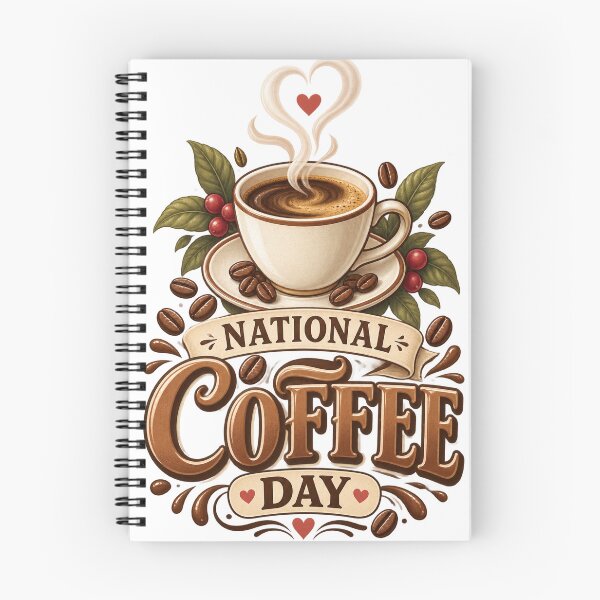 Item preview, National Coffee Day Coffee With Heart designed and sold by Doodle Souq.